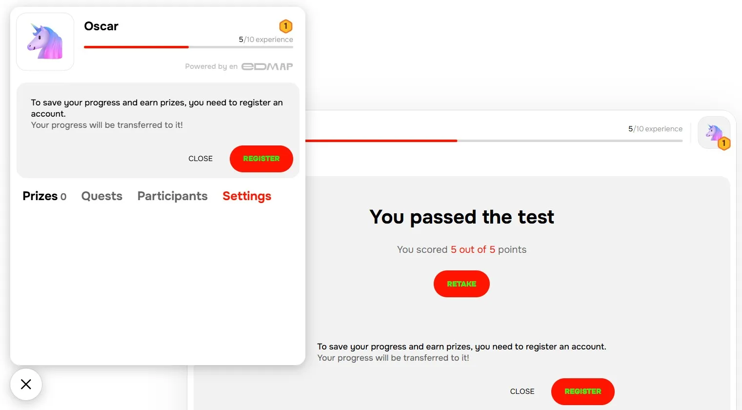 Открытая панель